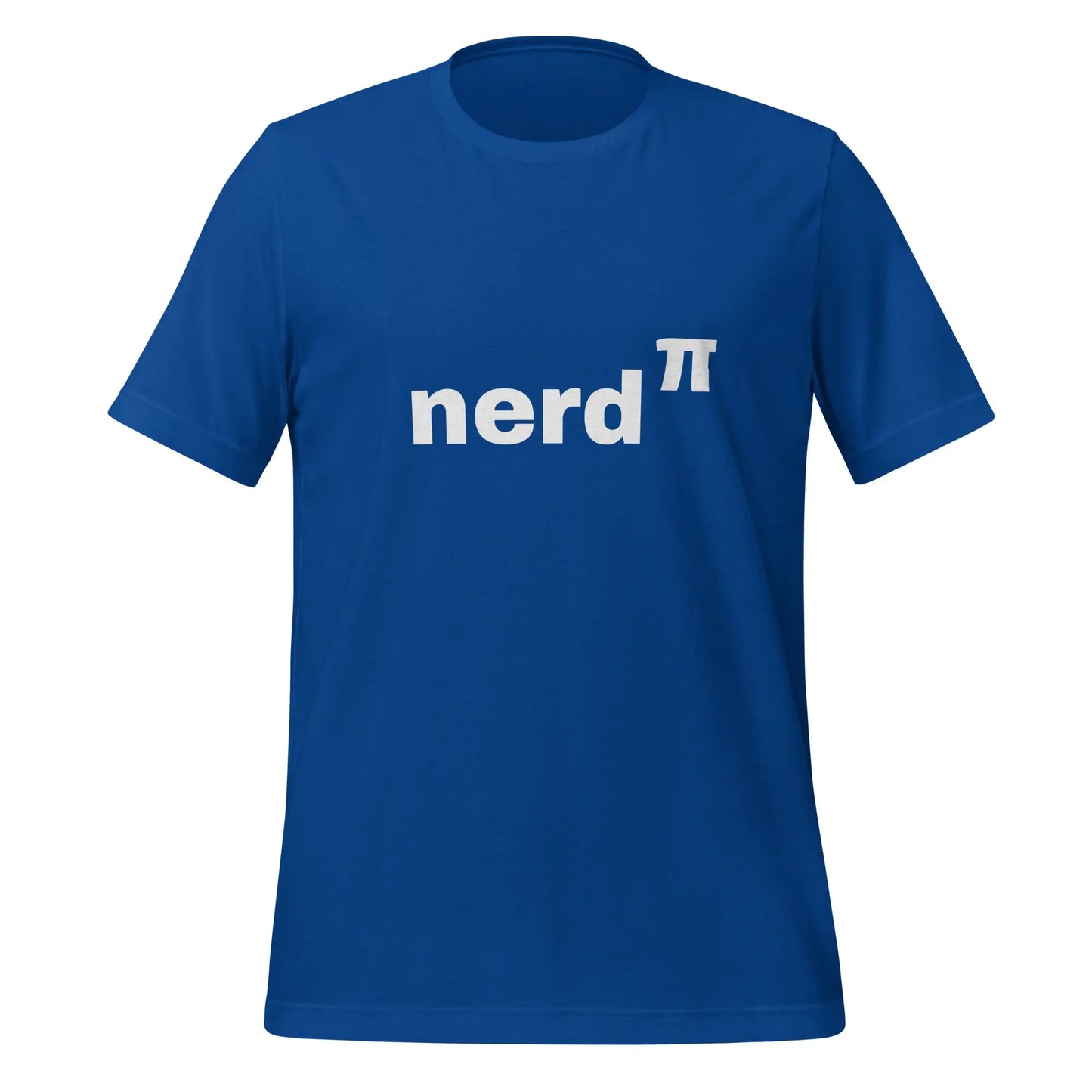 Nerd to the Power of Pi T-Shirt (unisex) - True Royal / M