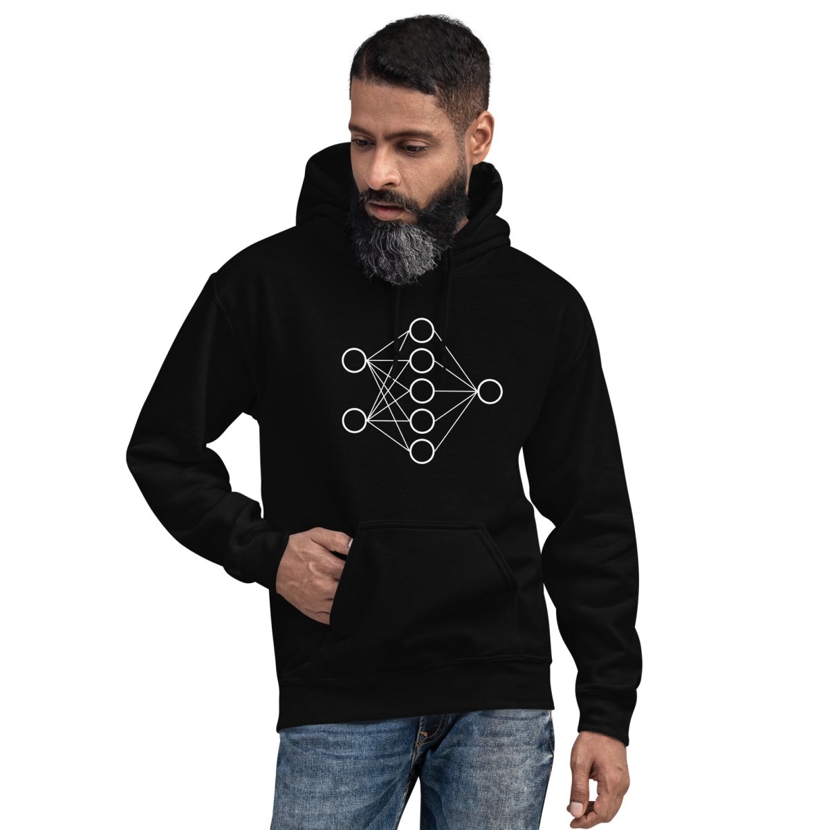 Neural Network Hoodie 1 (unisex) - Black - AI Store