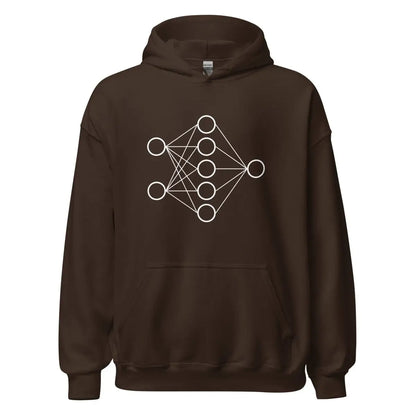 Neural Network Hoodie 1 (unisex) - Dark Chocolate / M