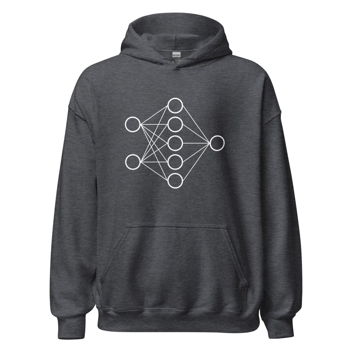 Neural Network Hoodie 1 (unisex) - Dark Heather - AI Store