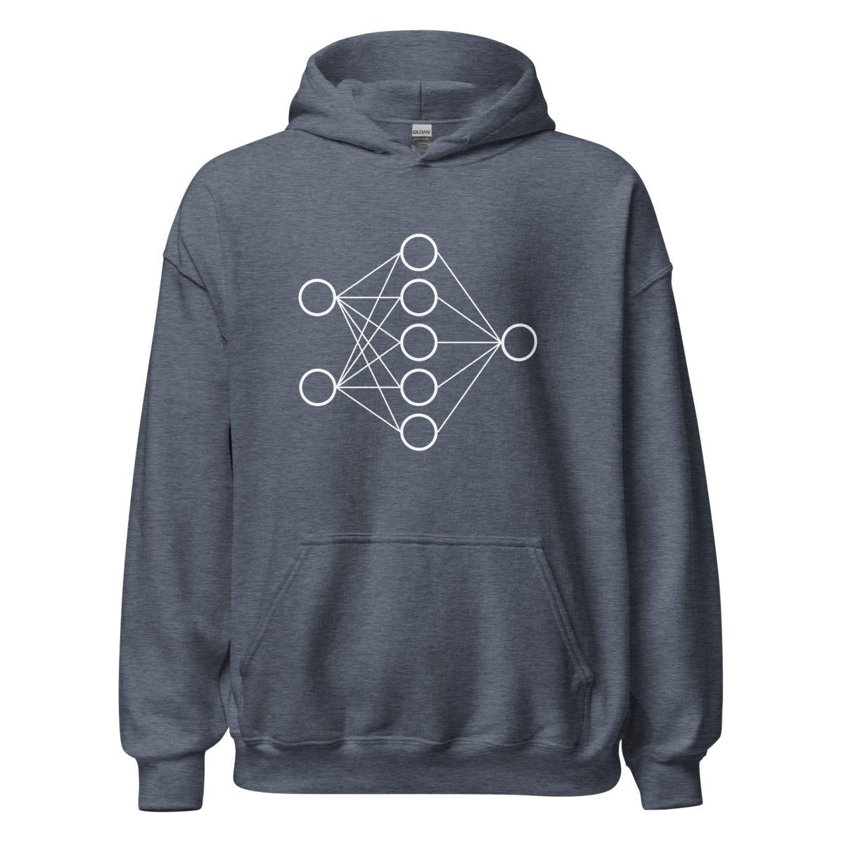 Neural Network Hoodie 1 (unisex) - Heather Sport Dark Navy - AI Store