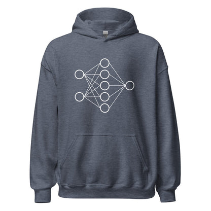 Neural Network Hoodie 1 (unisex) - Heather Sport Dark Navy - AI Store