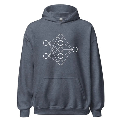 Neural Network Hoodie 1 (unisex) - Heather Sport Dark Navy / M