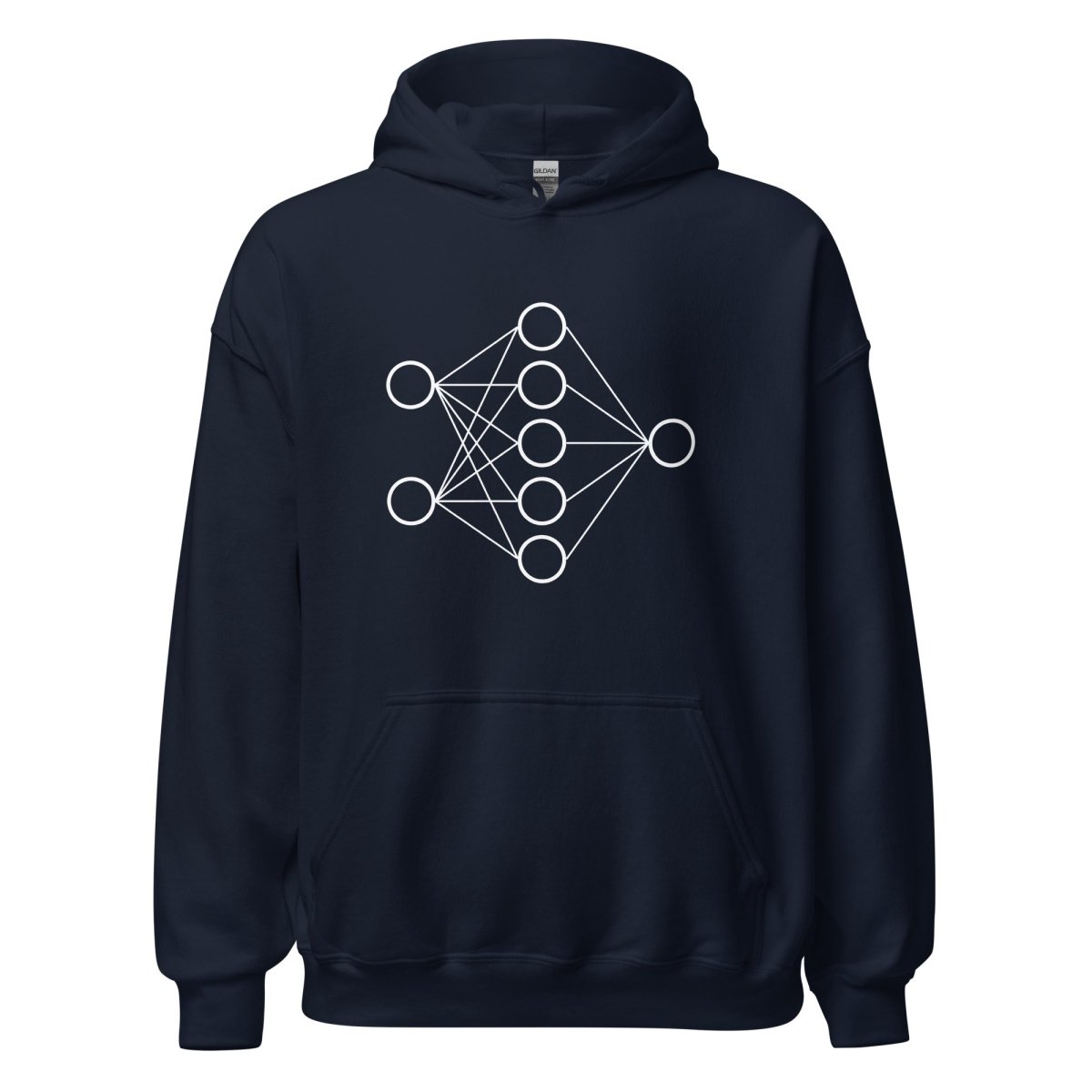 Neural Network Hoodie 1 (unisex) - Navy - AI Store