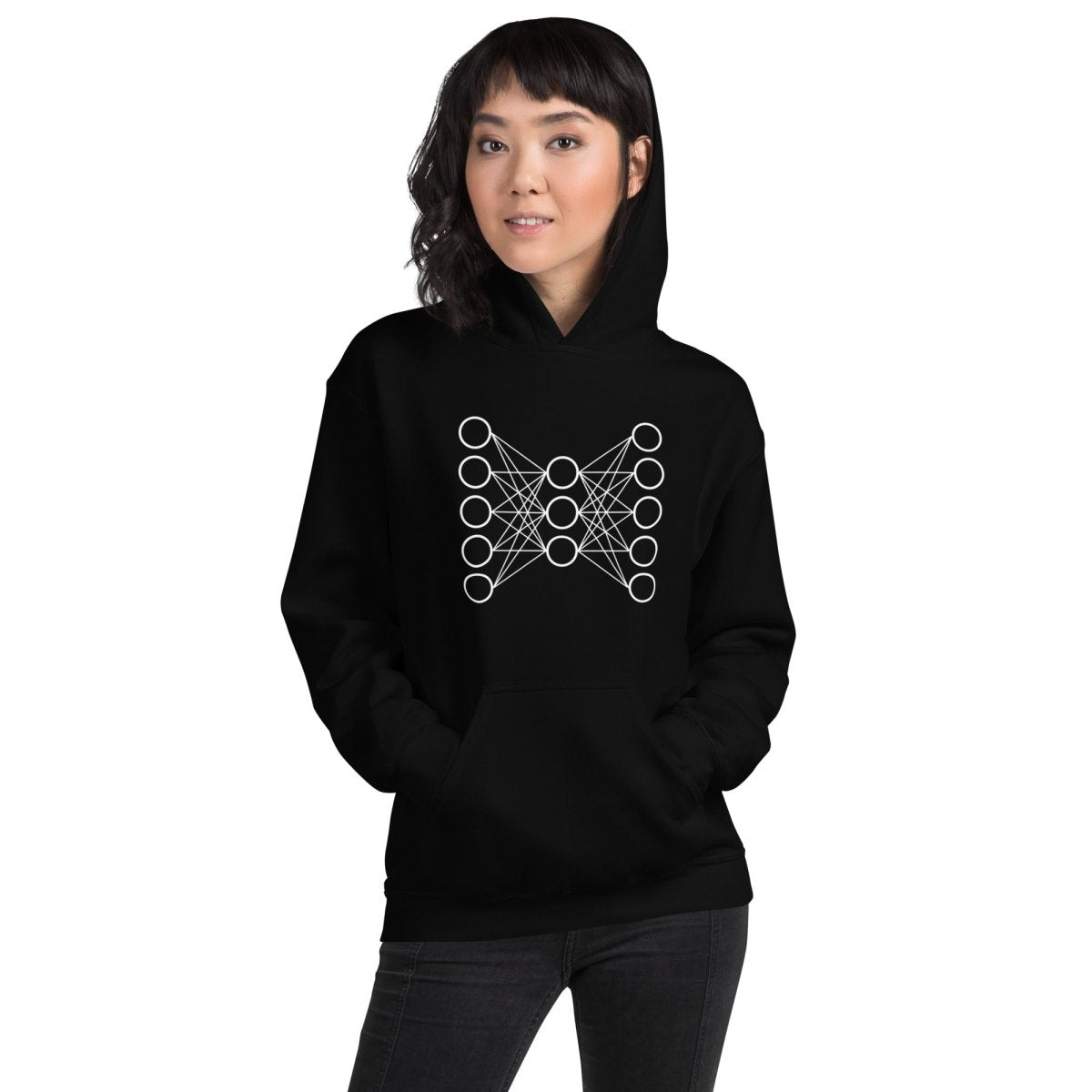 Neural Network Hoodie 9 (unisex) - Black - AI Store