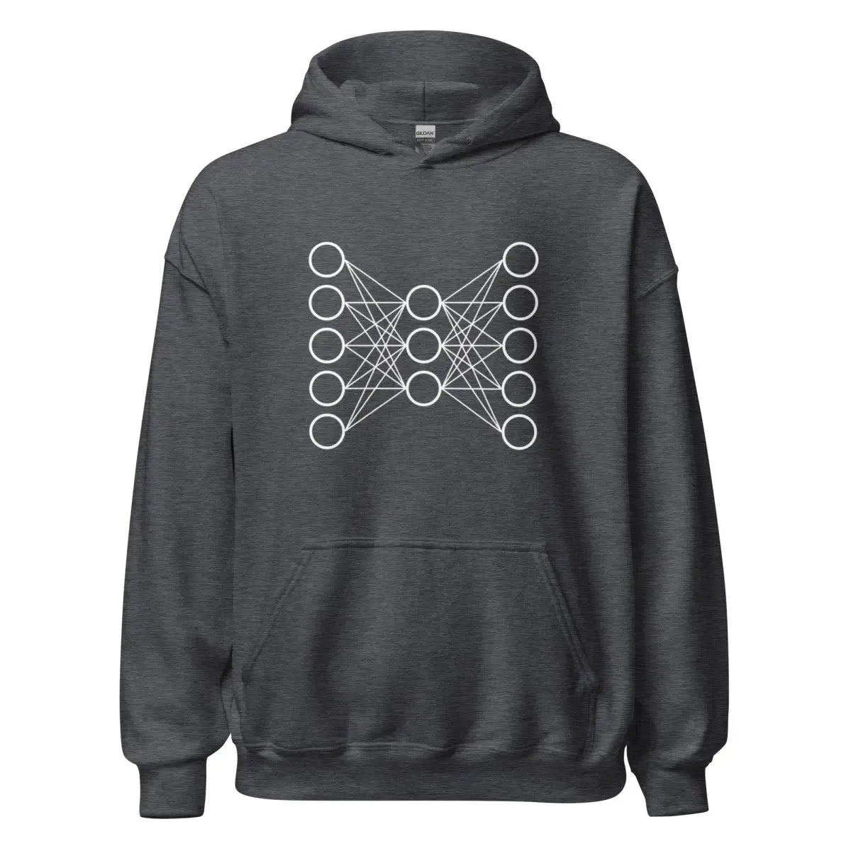 Neural Network Hoodie 9 (unisex) - Dark Heather / M