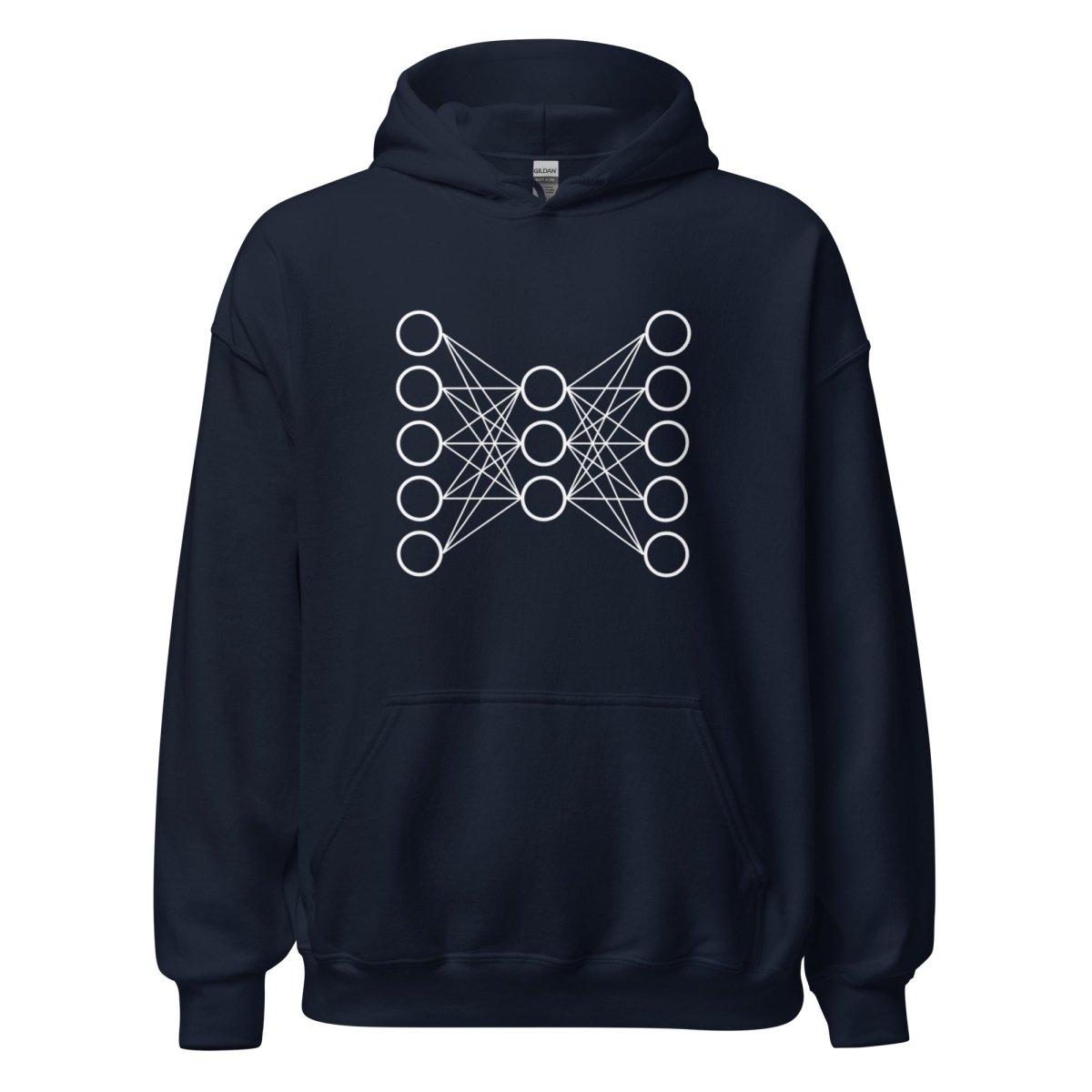 Neural Network Hoodie 9 (unisex) - Navy - AI Store