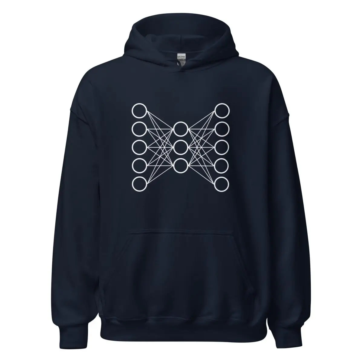 Neural Network Hoodie 9 (unisex) - Navy / M