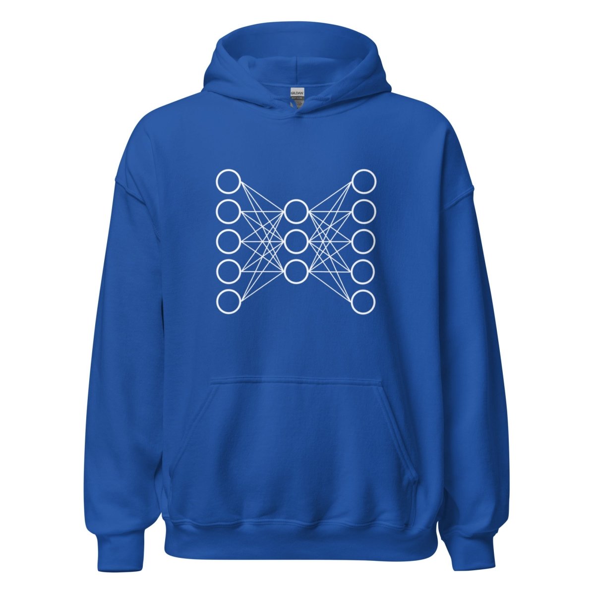 Neural Network Hoodie 9 (unisex) - Royal - AI Store