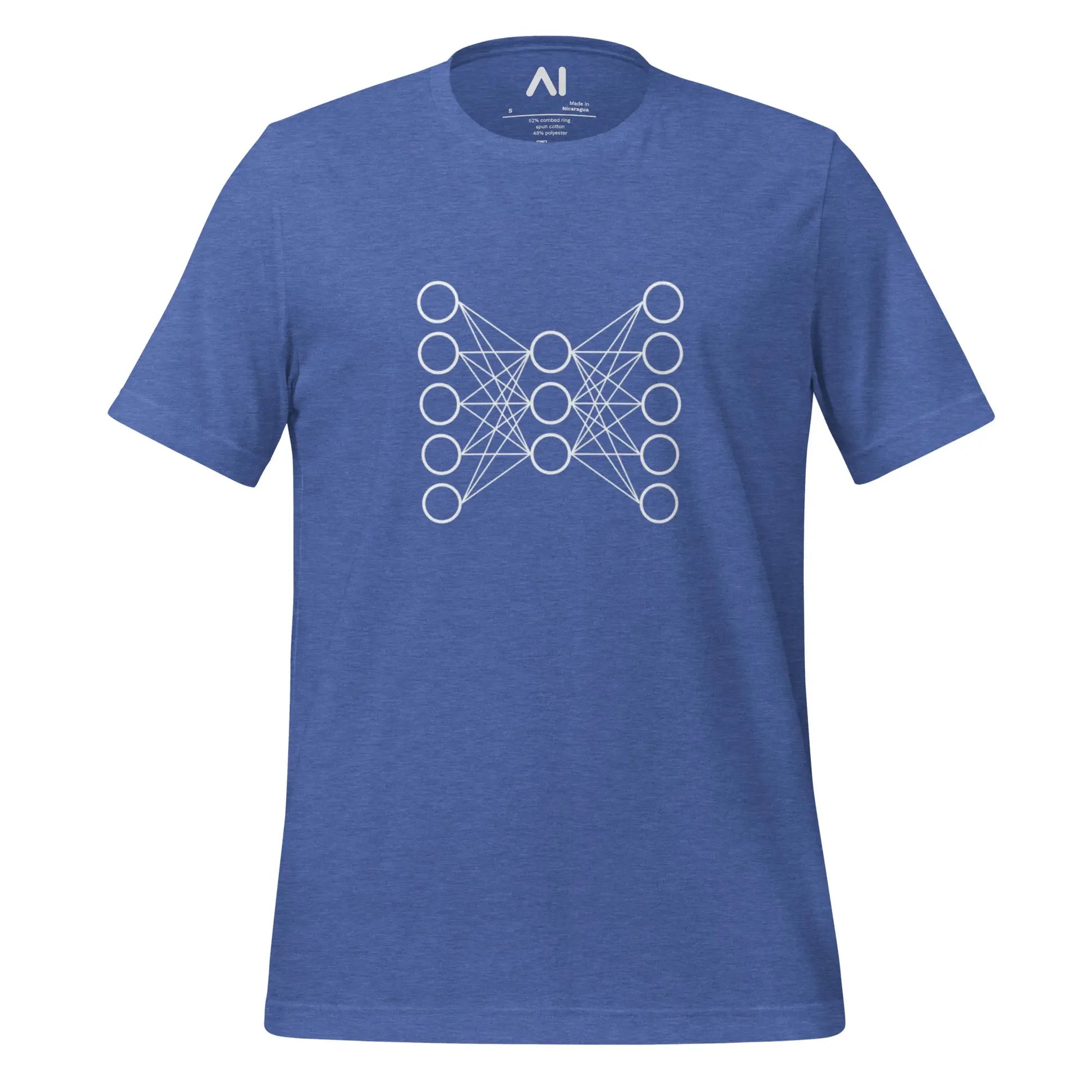 Neural Network T-Shirt 9 (unisex) - Heather True Royal / M