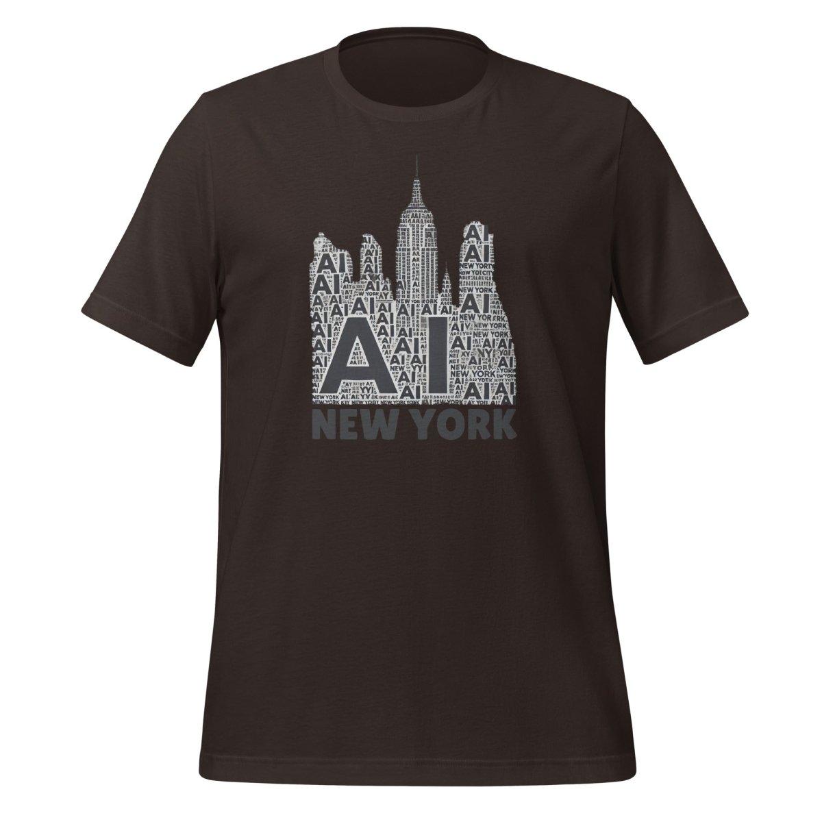 New York AI T - Shirt (unisex) - Brown - AI Store