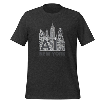 New York AI T - Shirt (unisex) - Dark Grey Heather - AI Store