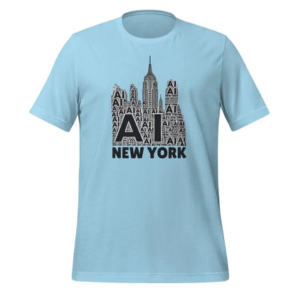 New York AI T-Shirt (unisex) - Ocean Blue / M