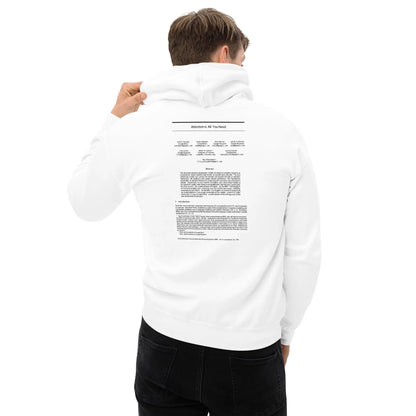 NIPS 2017 Attention is All You Need Paper on Back Hoodie (unisex)