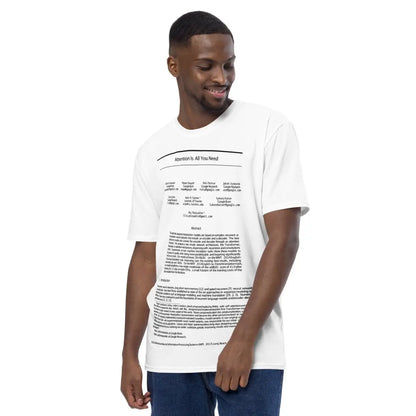 NIPS 2017 Attention is All You Need Paper T-Shirt (men)