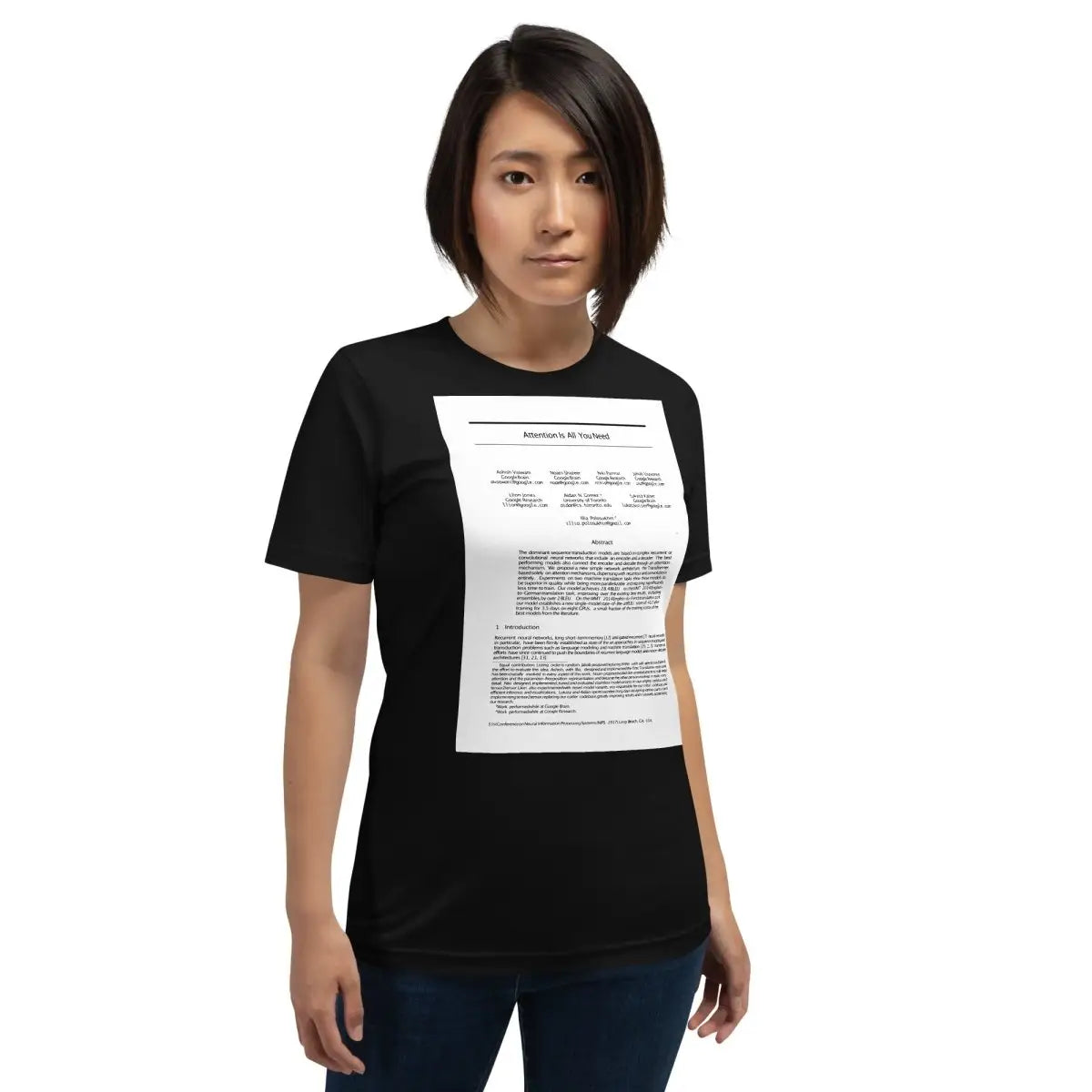 NIPS 2017 Attention is All You Need Paper T-Shirt (unisex)