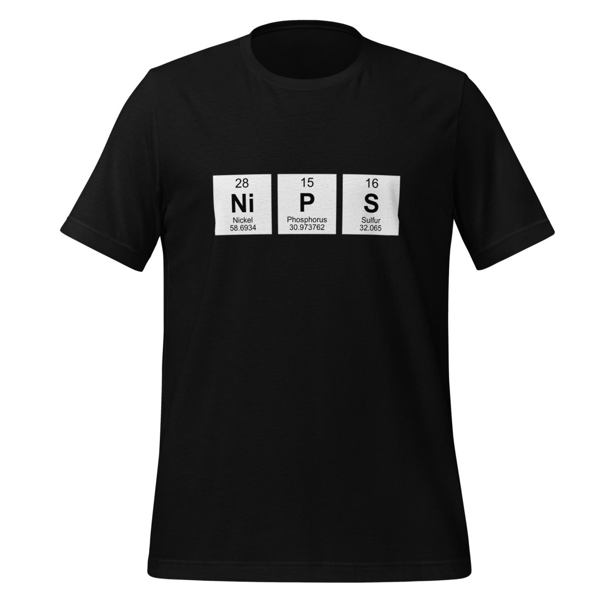 NIPS Chemical Elements T-Shirt (unisex) - Black - AI Store