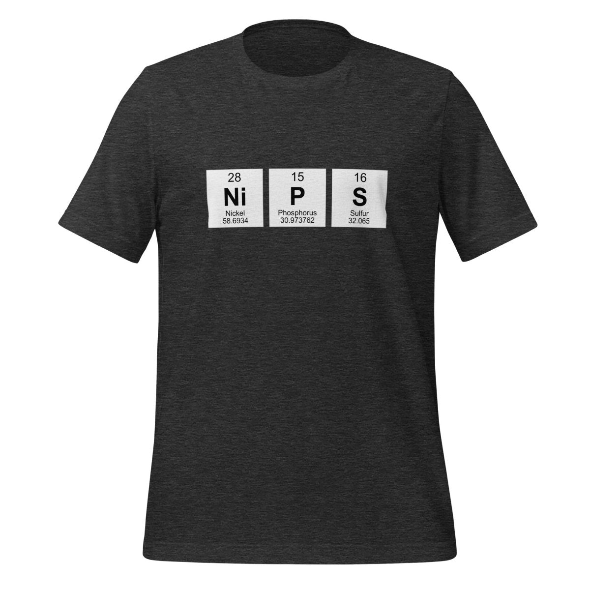 NIPS Chemical Elements T-Shirt (unisex) - Dark Grey Heather - AI Store