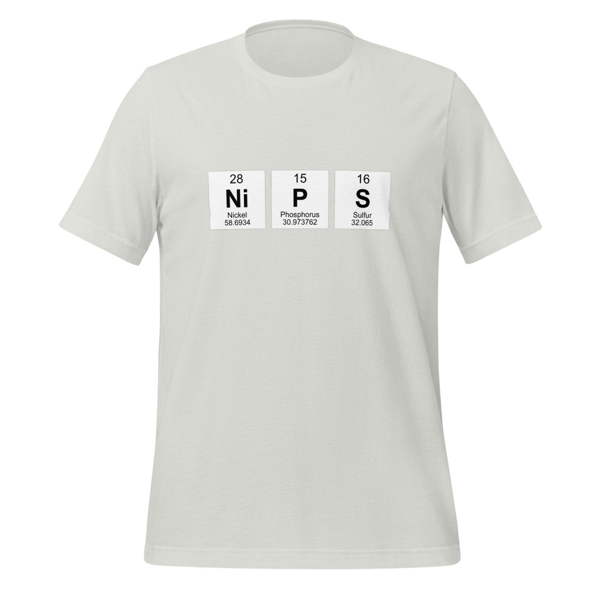 NIPS Chemical Elements T-Shirt (unisex) - Silver - AI Store