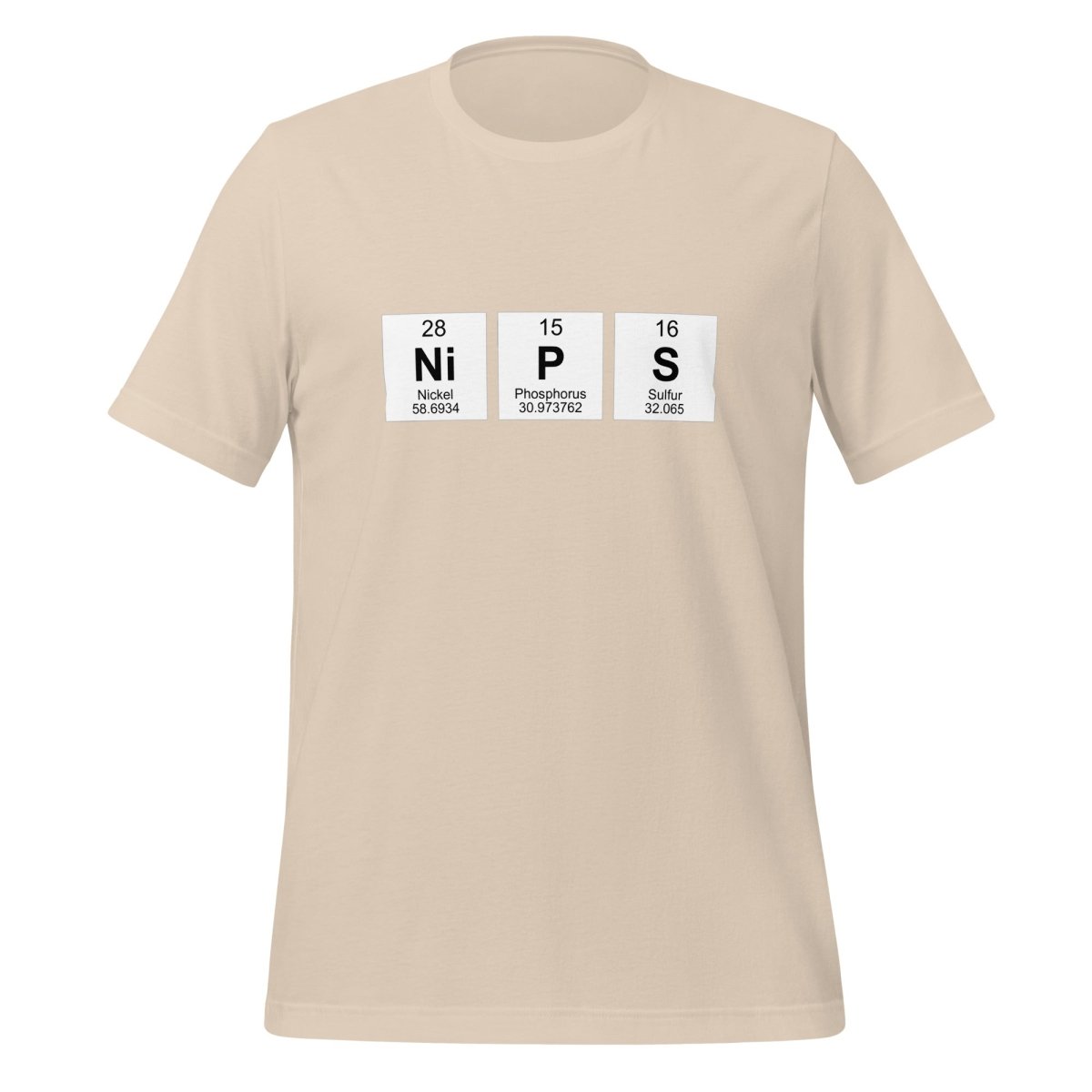 NIPS Chemical Elements T-Shirt (unisex) - Soft Cream - AI Store