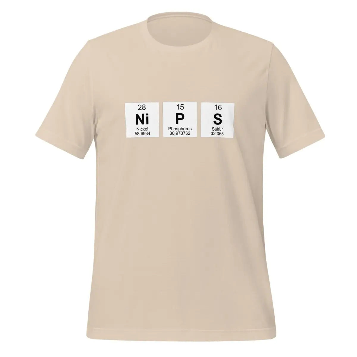 NIPS Chemical Elements T-Shirt (unisex) - Soft Cream / M