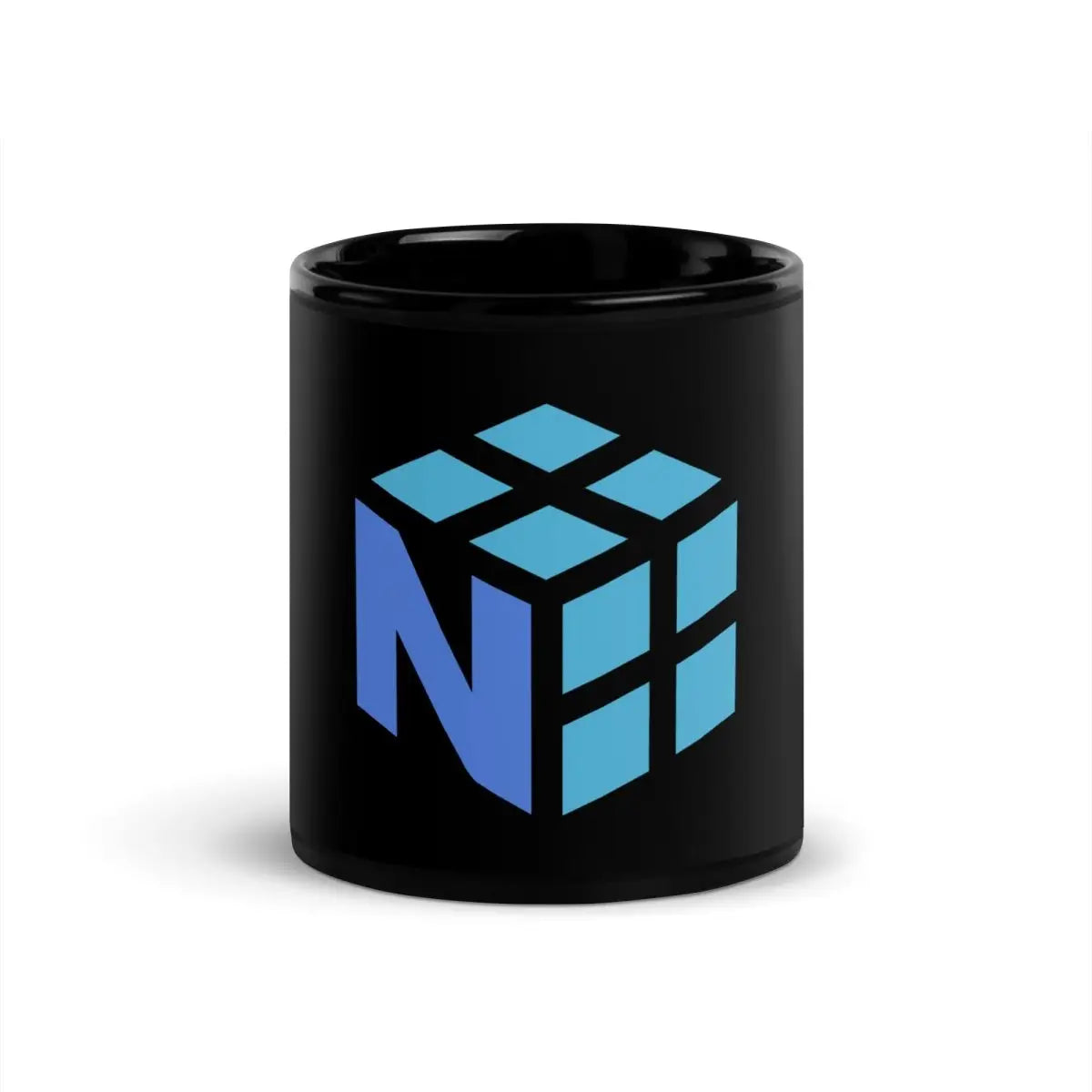 NumPy Icon on Black Glossy Mug - 11 oz