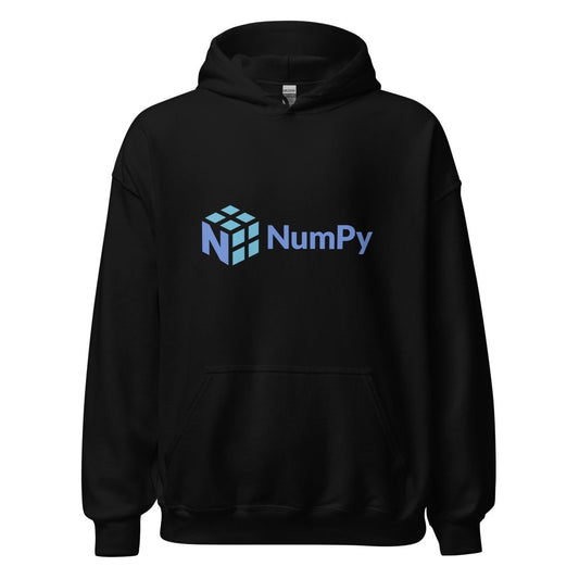 NumPy Logo Hoodie (unisex) - Black - AI Store