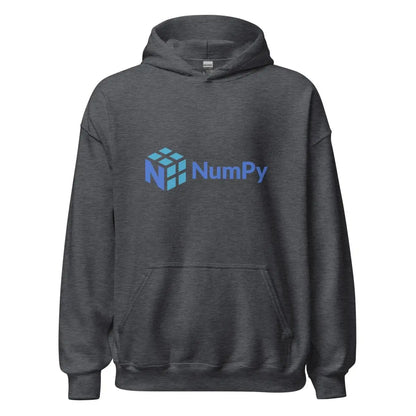 NumPy Logo Hoodie (unisex) - Dark Heather / M