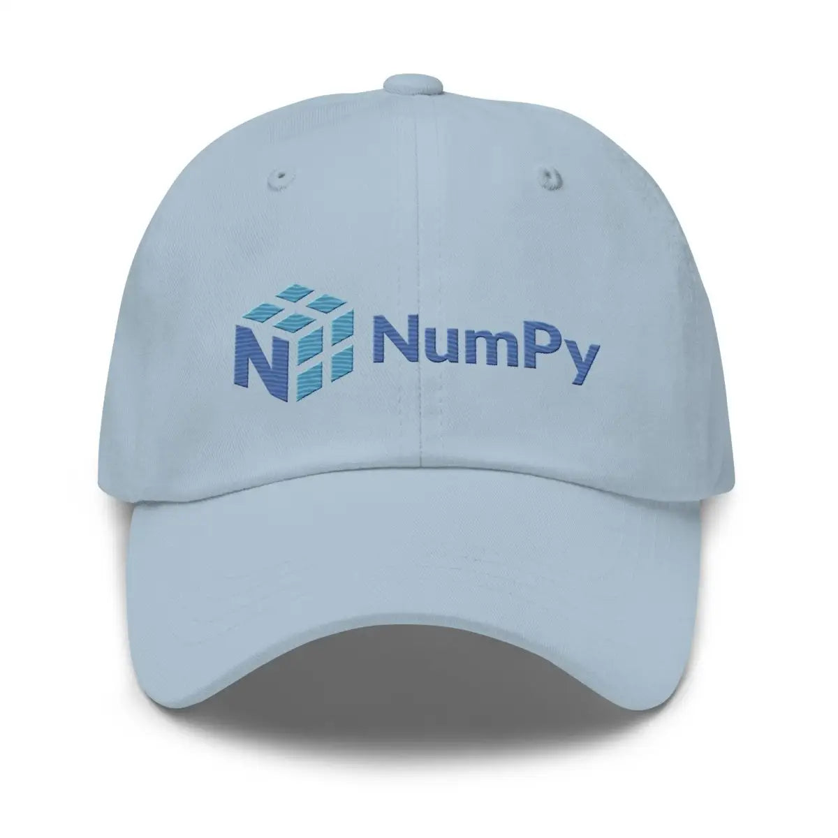 NumPy Logo True-Color Embroidered Cap - Light Blue