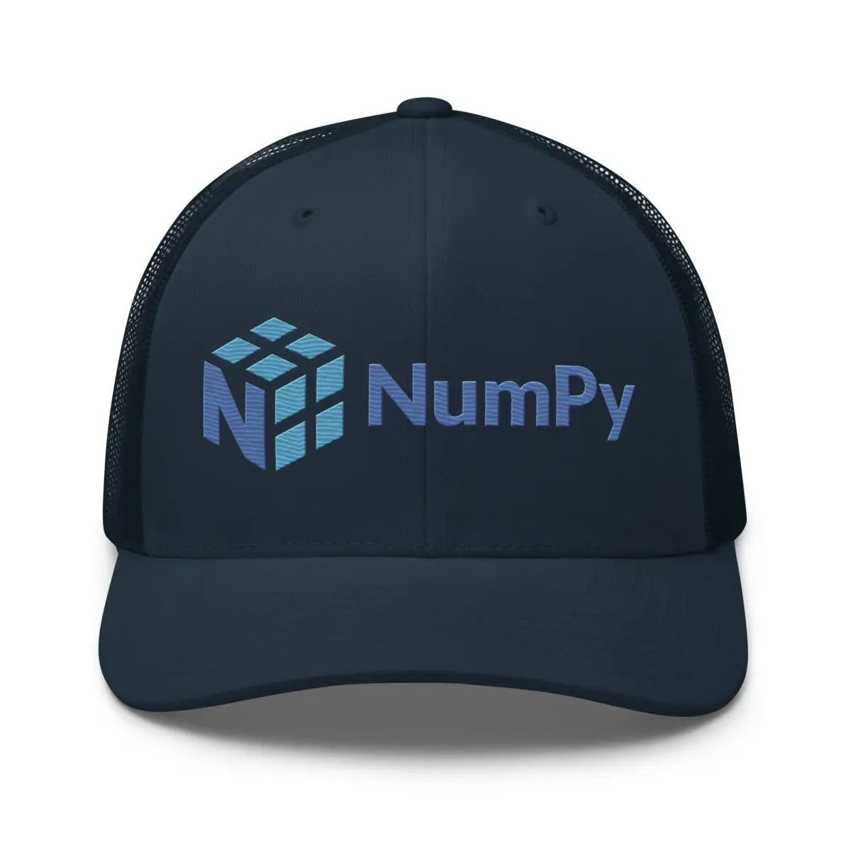 NumPy Logo True-Color Embroidered Trucker Cap - Navy