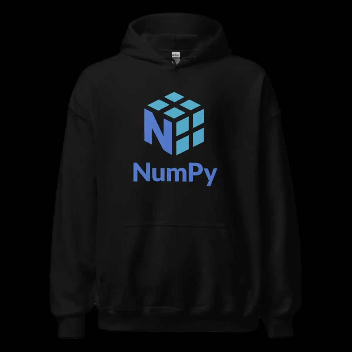 The Numpy Stacked Logo Hoodie (unisex).