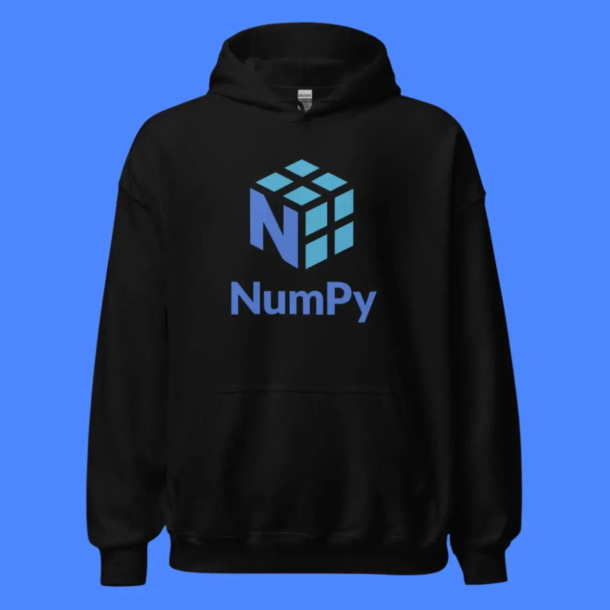 The Numpy Stacked Logo Hoodie (unisex).