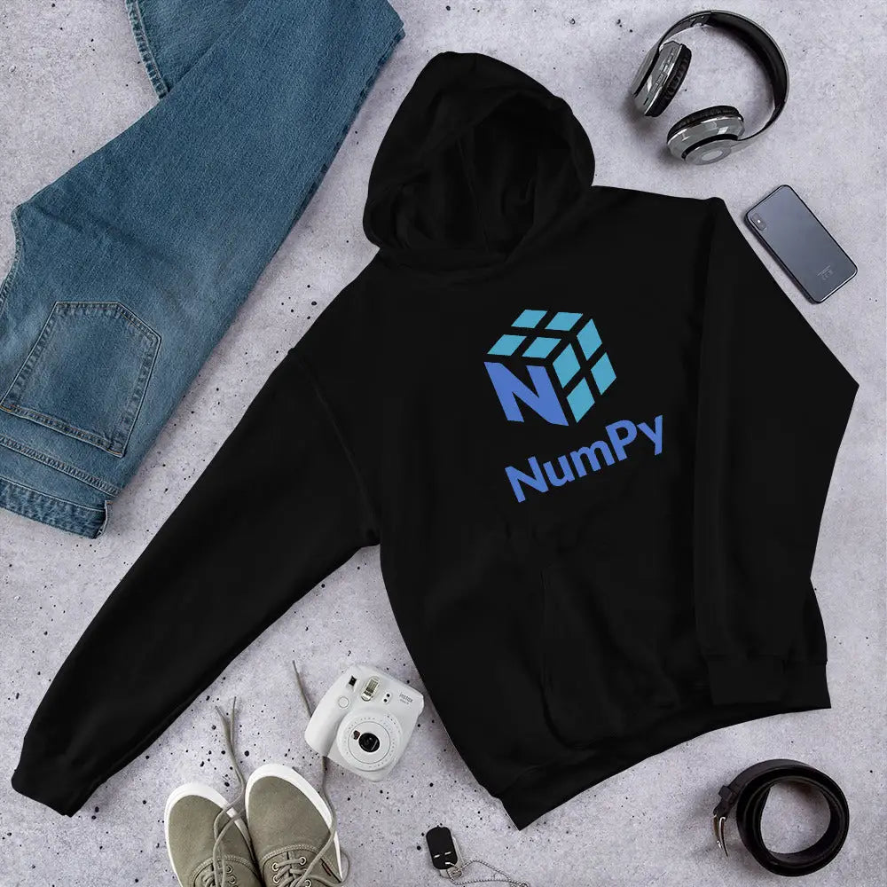 The Numpy Stacked Logo Hoodie (unisex).