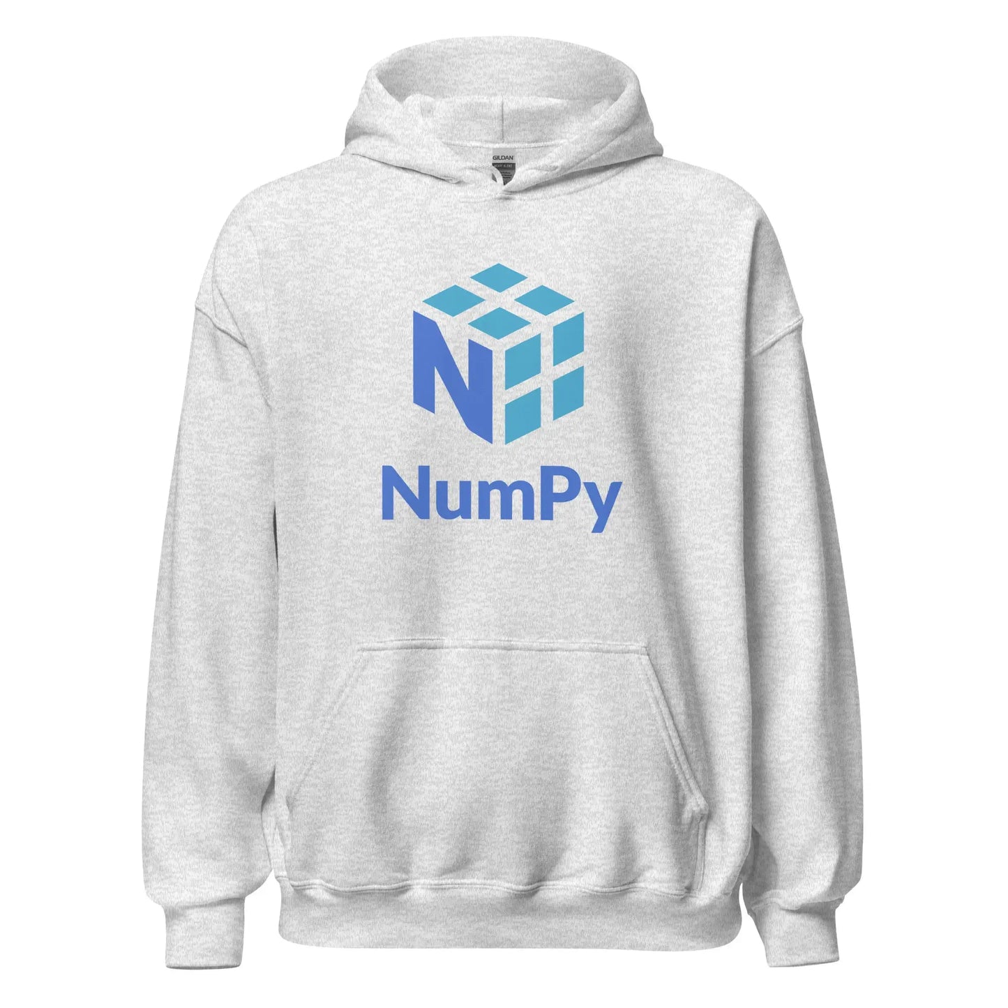 NumPy Stacked Logo Hoodie (unisex) - Ash / M