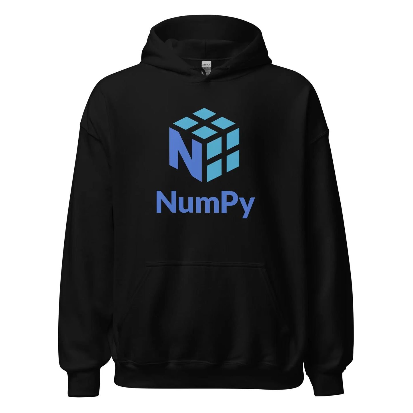 The Numpy Stacked Logo Hoodie (unisex) Black / m.