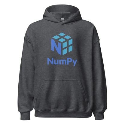 NumPy Stacked Logo Hoodie (unisex) - Dark Heather / M