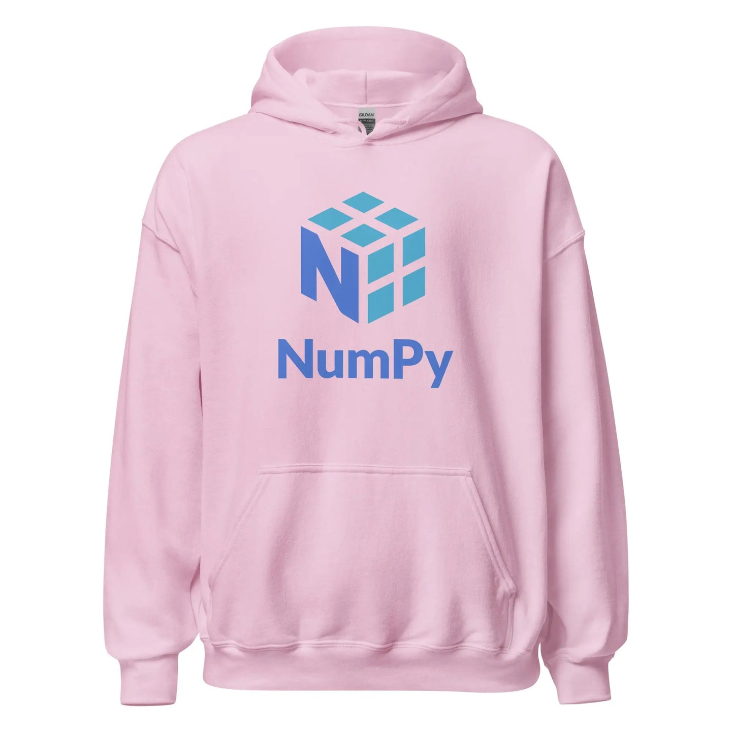 The Numpy Stacked Logo Hoodie (unisex) Light Pink / m.