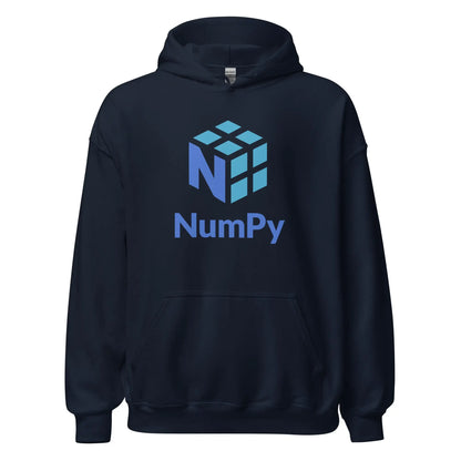 NumPy Stacked Logo Hoodie (unisex) - Navy / M