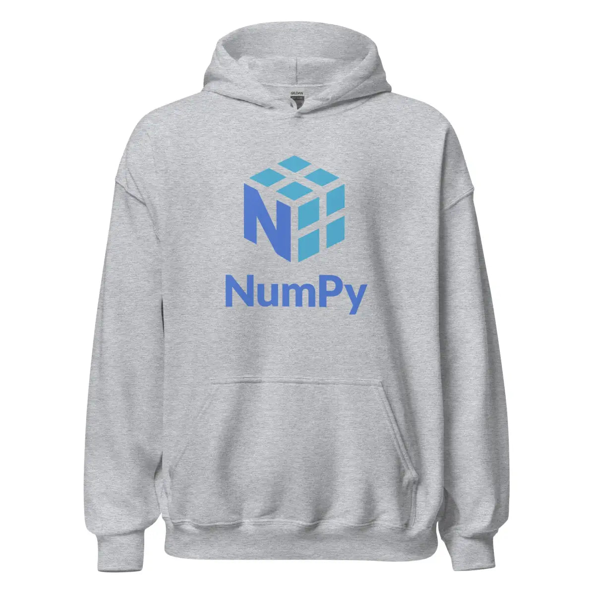 The Numpy Stacked Logo Hoodie (unisex) Sport Grey / m.