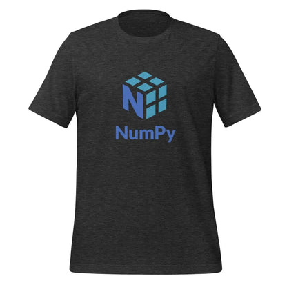 NumPy Stacked Logo T-Shirt (unisex) - Dark Grey Heather / M