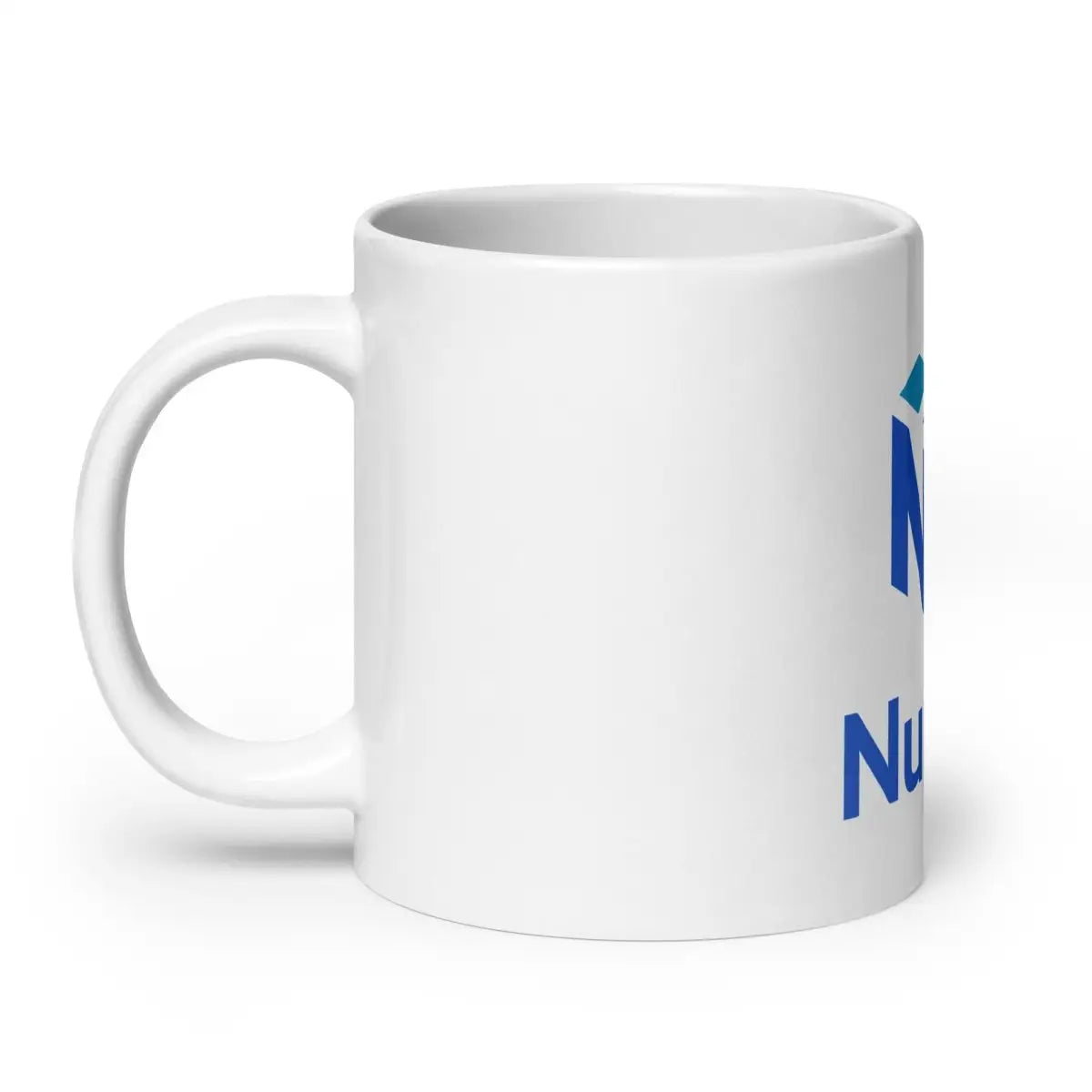 NumPy Stacked Logo White Glossy Mug