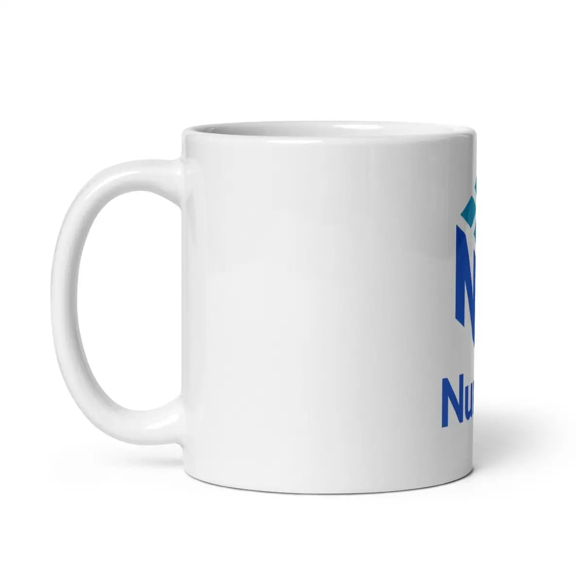 NumPy Stacked Logo White Glossy Mug