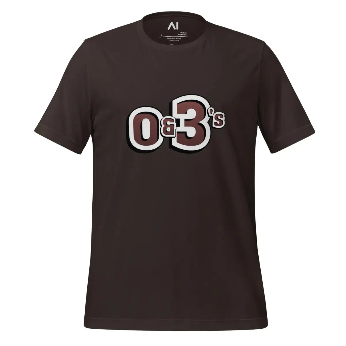 o&3’s T-Shirt (unisex) - Brown / M