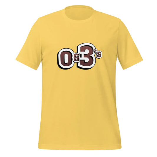 The O&3’s T-shirt (unisex) Yellow / m.