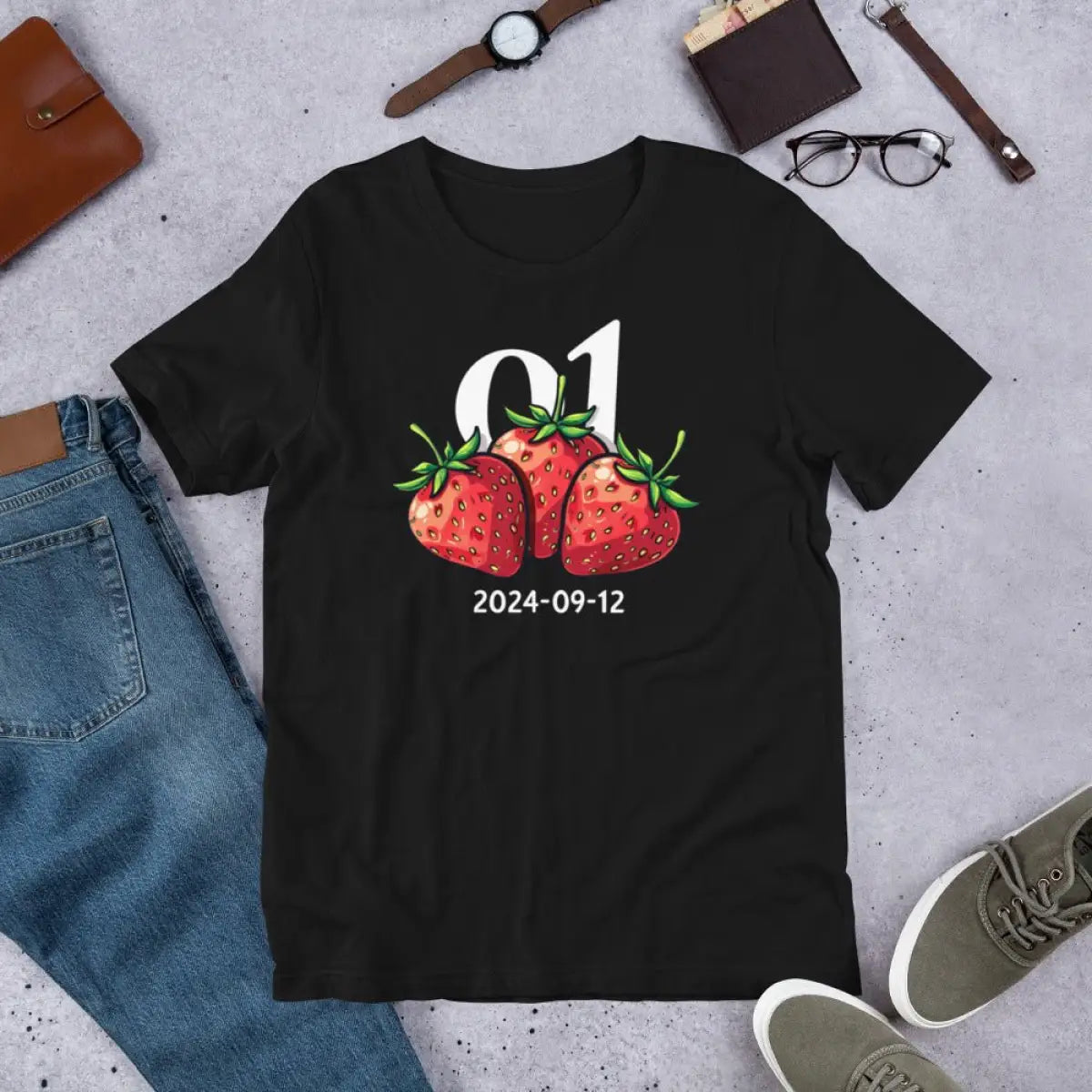 o1 Strawberries 2024-09-12 T-Shirt (unisex)