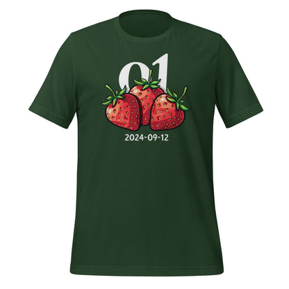 o1 Strawberries 2024 - 09 - 12 T-Shirt (unisex) - Forest - AI Store