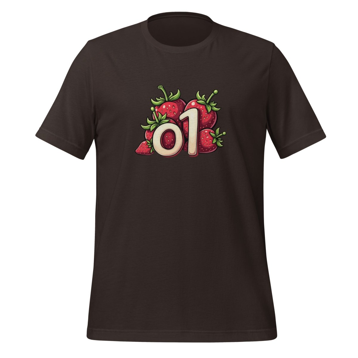 o1 Strawberries T-Shirt 2 (unisex) - Brown - AI Store