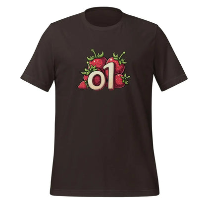 o1 Strawberries T-Shirt 2 (unisex) - Brown / M