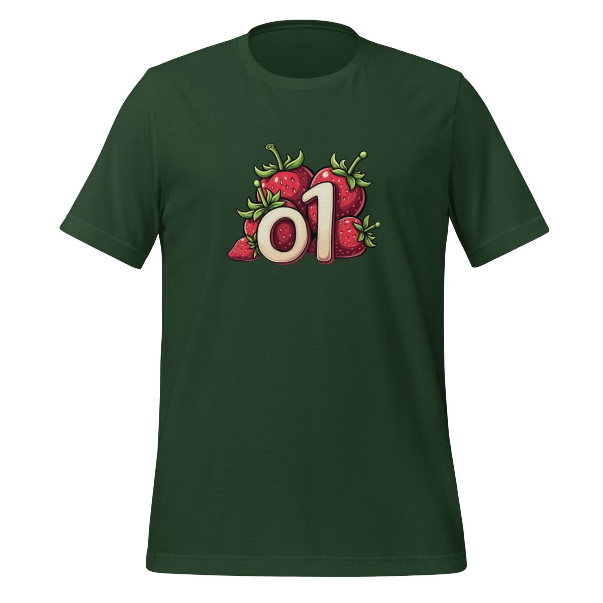 o1 Strawberries T-Shirt 2 (unisex) - Forest - AI Store