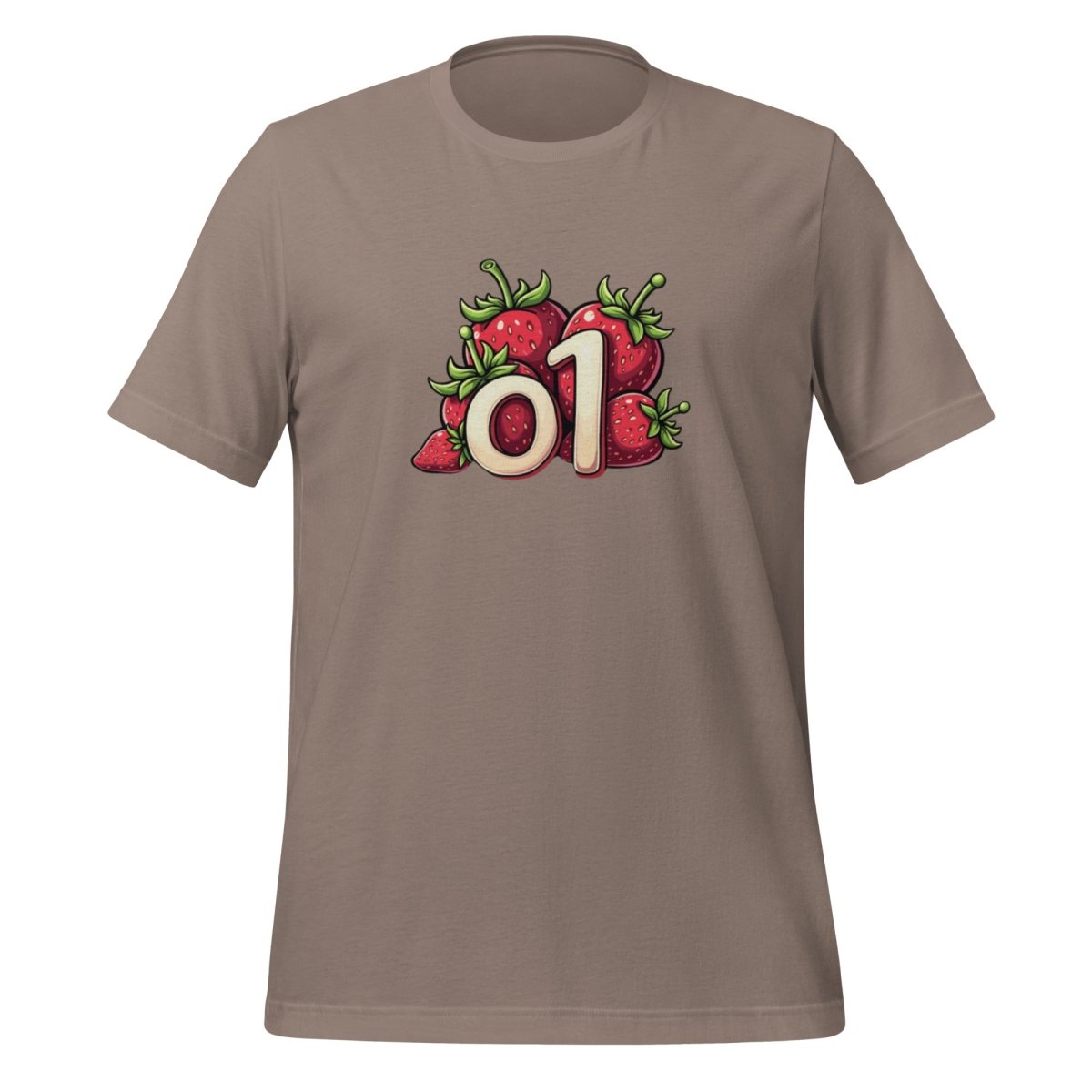 o1 Strawberries T-Shirt 2 (unisex) - Pebble - AI Store